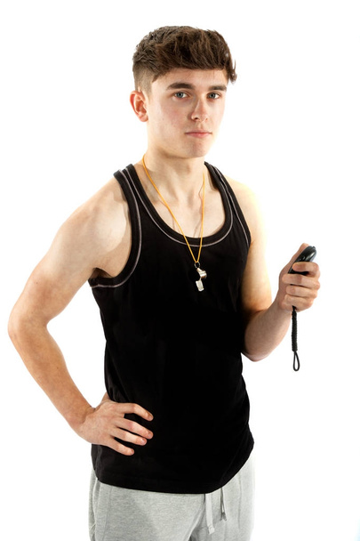 Teenage Personal Gym Trainer - Valokuva, kuva