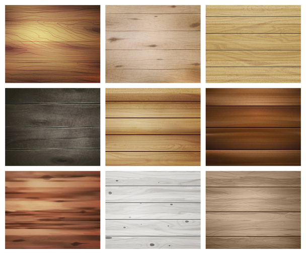 Conjunto de patrón de textura de madera
 - Vector, Imagen