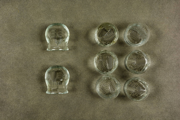 Set of cupping for alternative medicine. - Photo, Image
