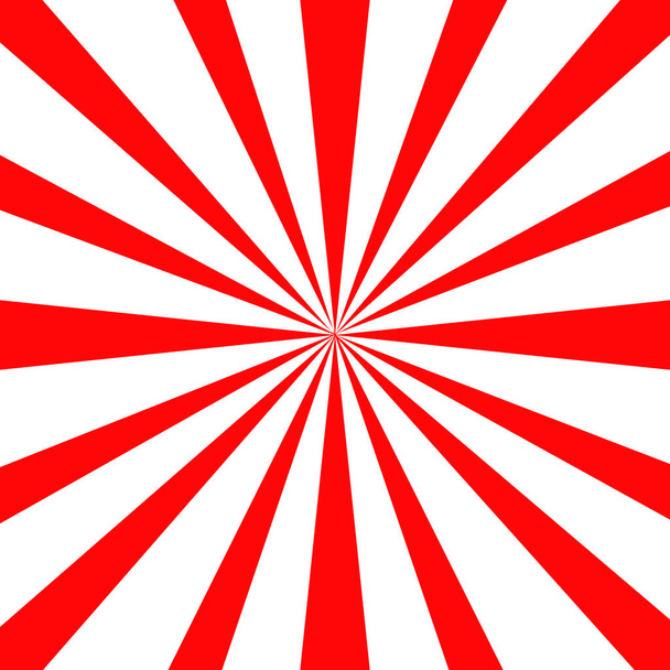 Japón sol rojo fondo de pantalla vector illustration.Retro fondo de rayos
. - Vector, Imagen