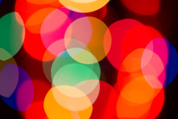 Blurry multicolored spherical lights - Fotoğraf, Görsel