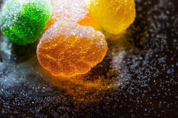 Colored sweets in sugar. - Photo, Image