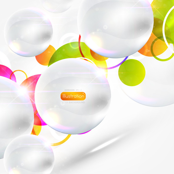 Abstract vector speech bubble background for design - Вектор, зображення