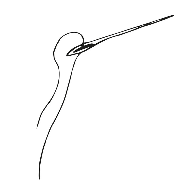 Nadel für Handarbeit im Doodle-Stil - Vektor, Bild