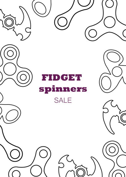 Spinners banner en estilo simple
 - Vector, imagen