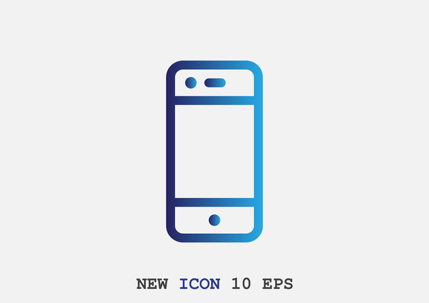 Simple smartphone icon - Вектор,изображение