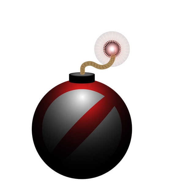 Isolated bomb icon - Vetor, Imagem