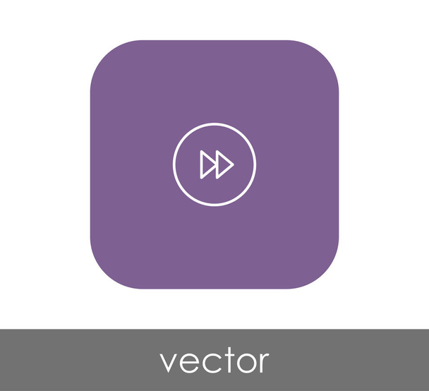 fast forward icon for web design and applications - Vetor, Imagem