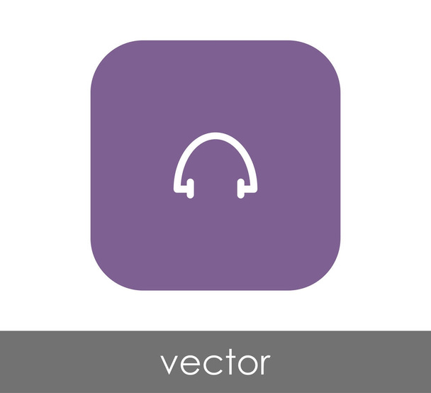 headphones web icon - Vektor, kép
