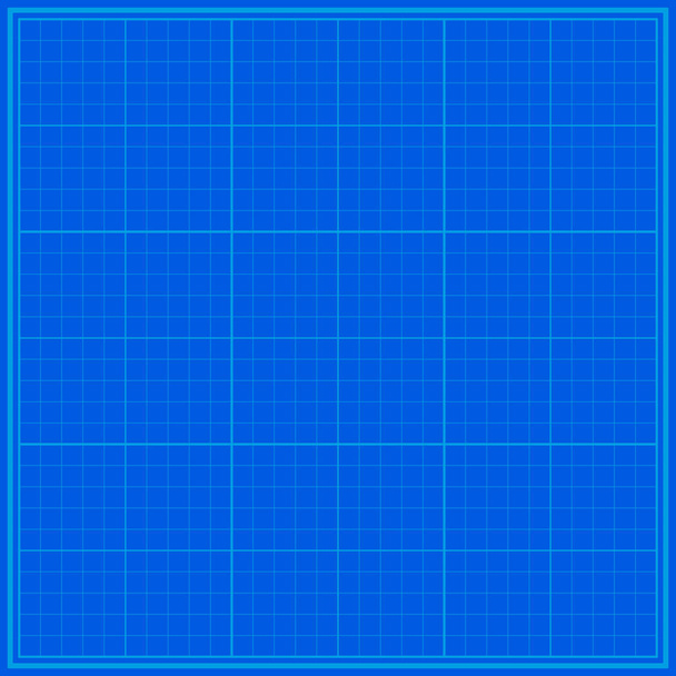 Blueprint Background Tech Vector Illustration. Grid Backdrop - Vektör, Görsel