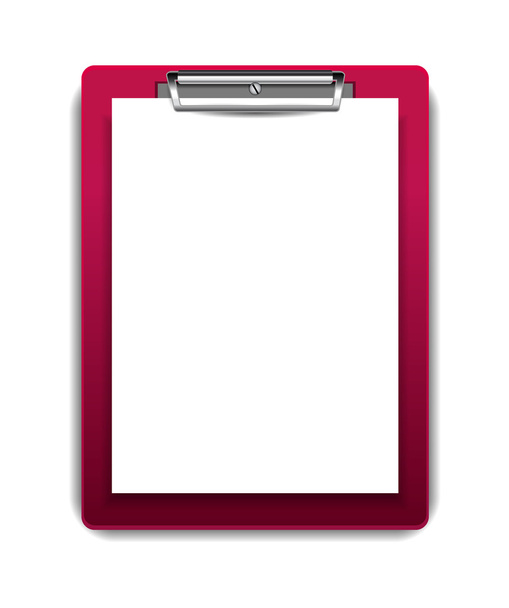 Vector clipboard with blank paper - Vector, Image