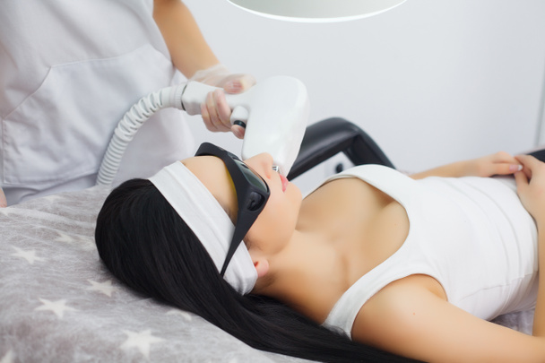 Body Care. Laser Hair Removal. Epilation Treatment. Smooth Skin. - Photo, Image
