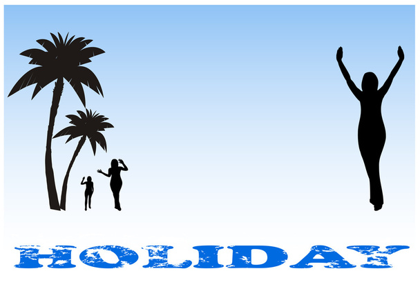 Summer holiday background - Vector, Image