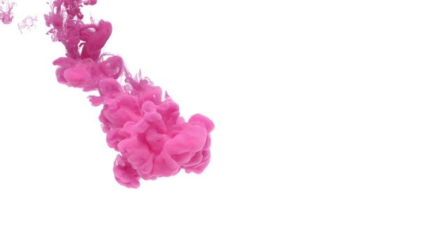 Růžový inkoust ve vodě - Fotografie, Obrázek