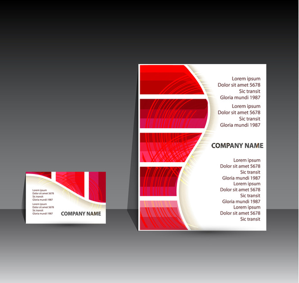 Brochure vectorielle rayée colorée
 - Vecteur, image