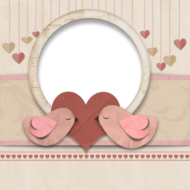 Happy Valentines Day. Background with space for text or photo - Fotoğraf, Görsel