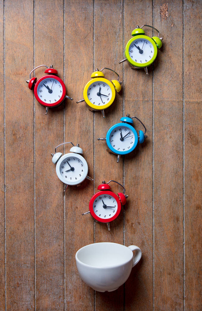 Colored alarm clocks - Photo, Image
