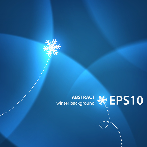 Magic Background with snowflakes for winter Christmas background - Vector, Imagen