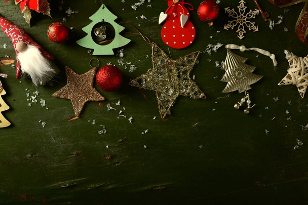 Rustic christmas background - Zdjęcie, obraz