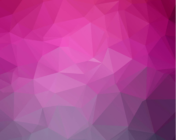 mehrfarbige, violette, rosa polygonale Illustration, die aus - Vektor, Bild