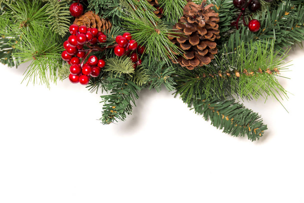 Tipica ghirlanda decorativa natalizia
 - Foto, immagini