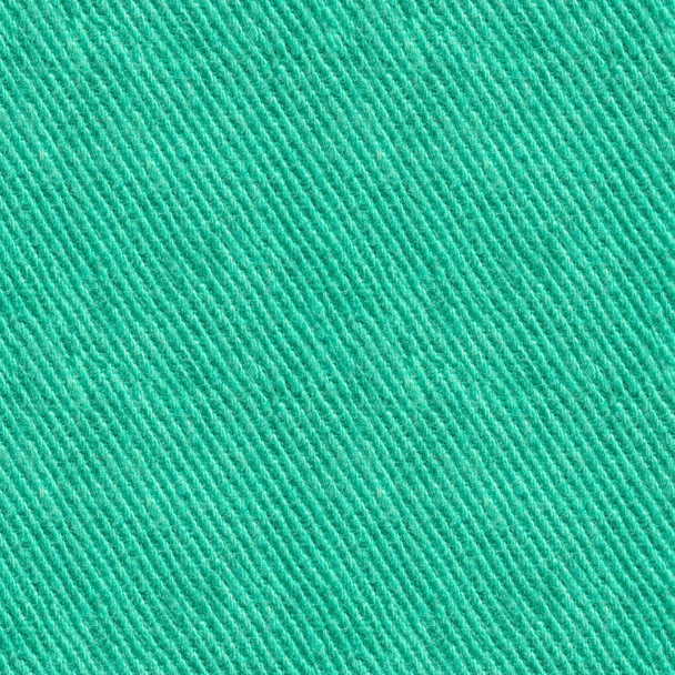 Seamless Green Denim Textile Texture. Repeating Pattern of Tissue Structure. Cloth Material Background - Φωτογραφία, εικόνα