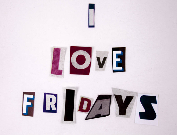 I Love Friday - segno da lettere di riviste per lo stress aziendale
 - Foto, immagini