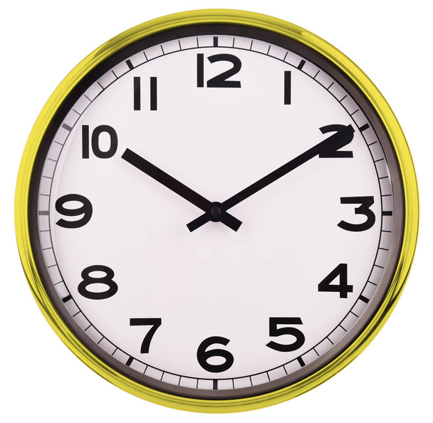 Nástěnné hodiny izolované na bílém. 10: 10. - Fotografie, Obrázek