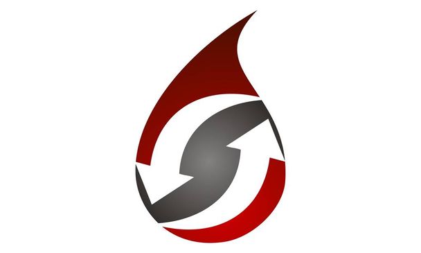 Transfuzja krwi Logo szablon wektor - Wektor, obraz