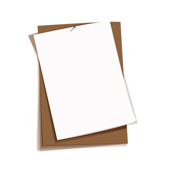 Stick Note isoliert auf weißem Hintergrund, Vektorillustration - Vektor, Bild