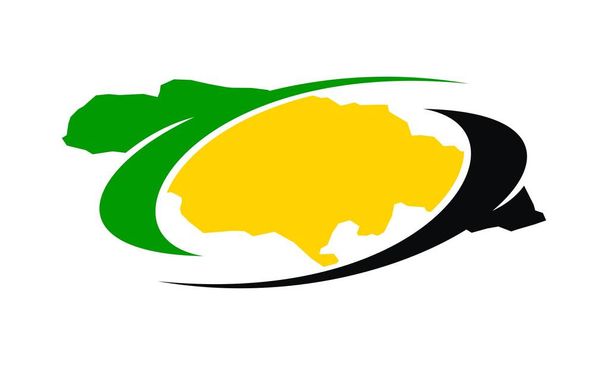 Ямайка Цветок Логотип дизайн вектор
 - Вектор,изображение
