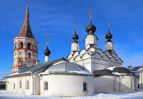View of the Church of St Nicholas and Holy Cross, Suzdal, Russia. - Foto, afbeelding