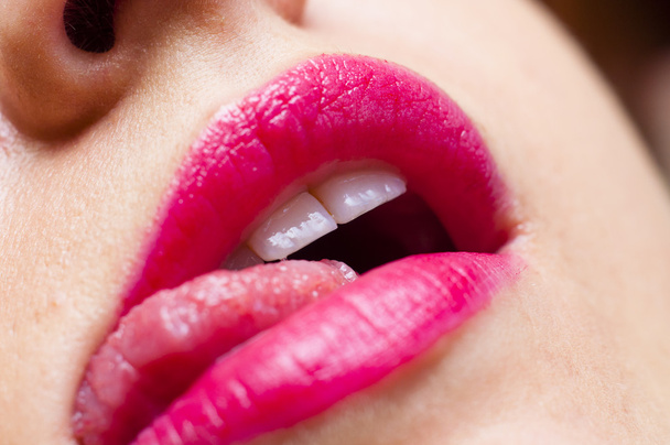 Pink lips - Photo, Image