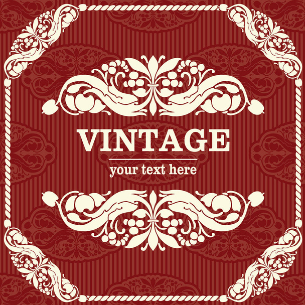 Vector illustration of vintage background with place for text - Vettoriali, immagini