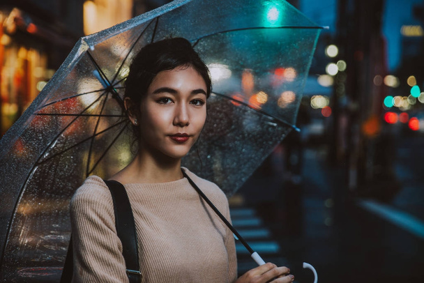 Japanese woman portrait in tokyo - Photo, Image