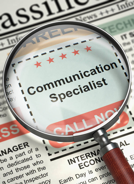 Were Hiring Communication Specialist. 3D. - Photo, Image