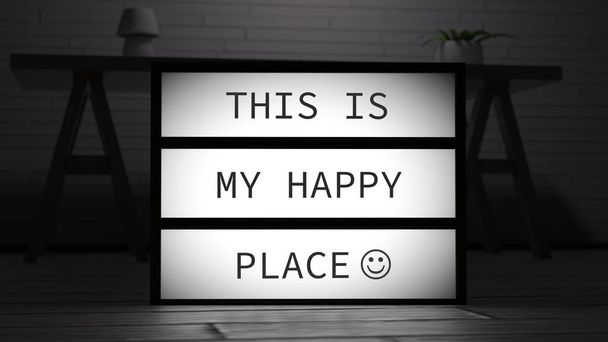 This Is My Happy Place Lightbox - Foto, Imagem