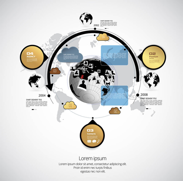 Liiketoiminnan infografinen ulkoasu
 - Vektori, kuva