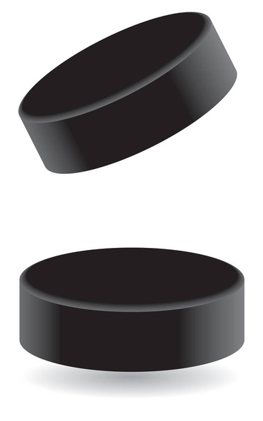 Puck de hockey - Vector, imagen