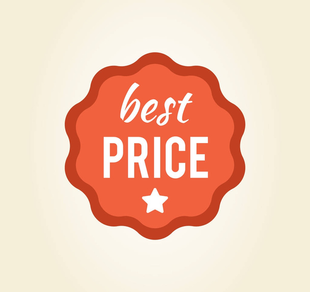 Best Price Circular Sticker on Vector Illustration - Vecteur, image