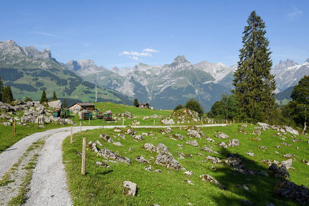 Вид на окрестности Энгельберга на Швейцарию
 - Фото, изображение