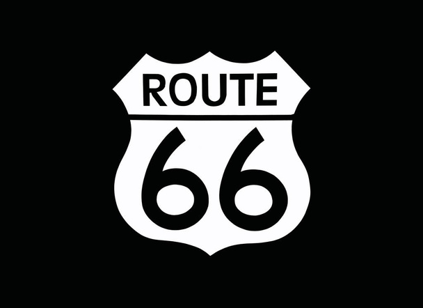 Ταξίδια ΗΠΑ σημάδι της ετικέτας Route 66. - Φωτογραφία, εικόνα