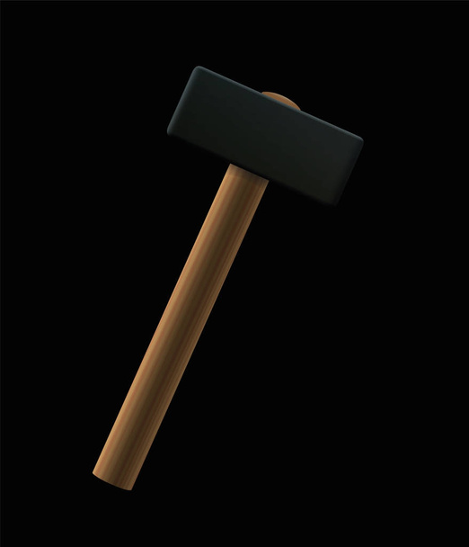 Sledgehammer Fondo Negro
 - Vector, Imagen
