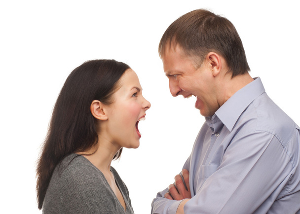 Wife yelling at her husband - Fotoğraf, Görsel