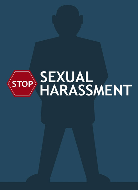 Molestie sessuali poster con l'uomo
 - Vettoriali, immagini
