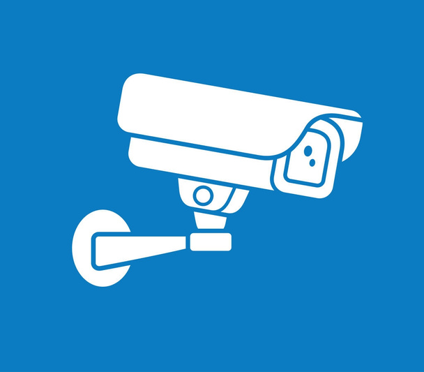 Videoüberwachung Überwachungskamera Vektor Symbol. - Vektor, Bild