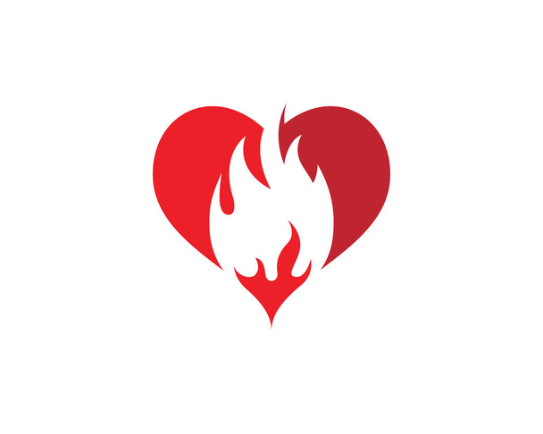 Fire flame Logo Template vector illustration - Vector, Image