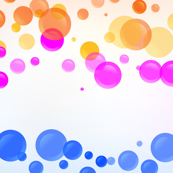 Vector background with colorful bubbles. - Vector, Image