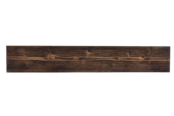 Σκούρο καφέ ξύλινη σανίδα με φυσικό ριγέ μοτίβο για backgro - Φωτογραφία, εικόνα