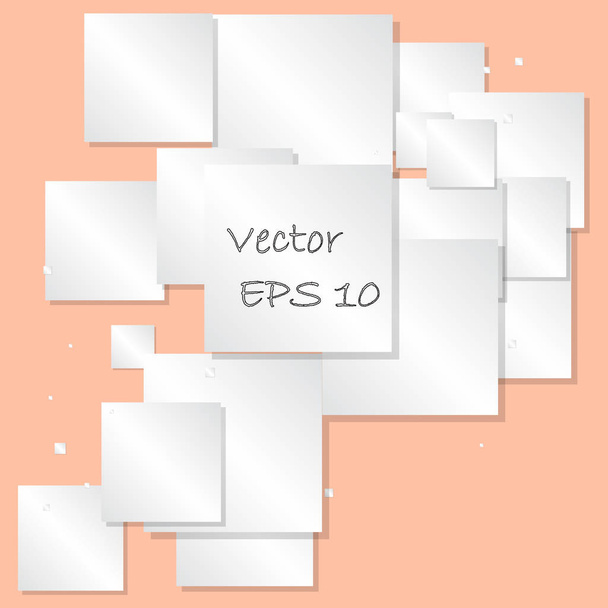 Abstract square text box composition vector. - Vektor, obrázek